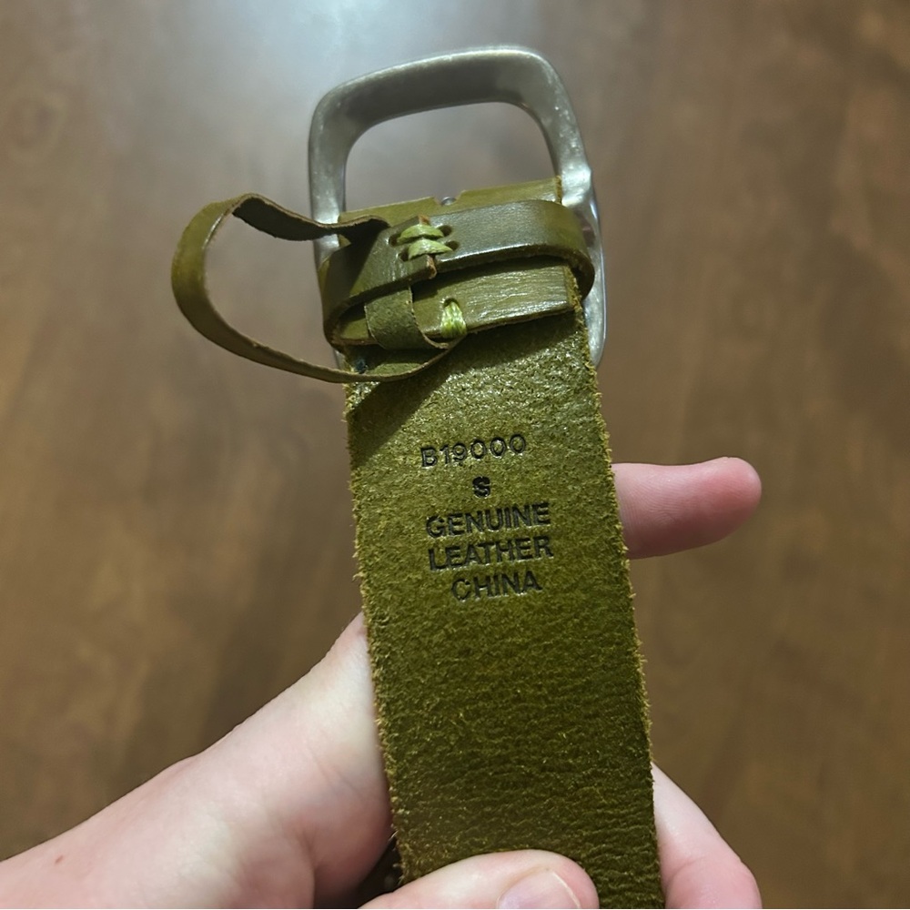 Studded leather belt S - Picture 2 of 4
